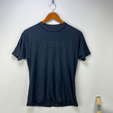Vintage 80s Sun Faded Blank Black Inside out Shirt Hanes L picture