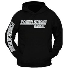 Powerstroke Silver Metal Power Hoodie Ford Power Stroke Diesel picture