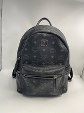 MCM Pre-Owned Authentic Backpack Black Free Tracked Shipping picture