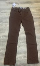 Nwt Lola brown jeans sz 31 kate Straight $120 retail picture