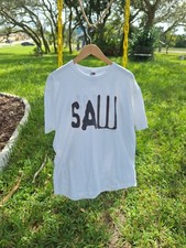 Vintage Saw Movie Promo Shirt Mens XL White Jigsaw 2005 picture