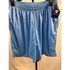 Champion Mens Mesh Athletic Basketball Shorts Light Blue Size M NWT picture