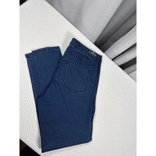 LC Lauren Conrad Dark Wash Skinny Jeans Stretch Denim Womens Size 14 Mid Rise picture