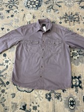 Gap Denim Shirt Purple Lilac Long Sleeve Mens Size Large Cotton New $70 picture