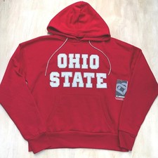 Colosseum Ohio State Buckeyes Womens S Red Bling Glitter Hoodie Sweatshirt NEW picture