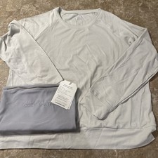 COZY EARTH ~ Bamboo Ultra Soft Pullover Crew Top ~ Light Gray ~ Women's Size XL picture
