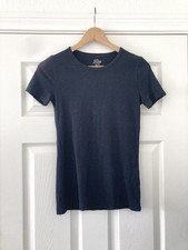 NWT J CREW Black 100% Cotton SLUB Tee, Short Sleeve Crewneck T Shirt, XXS, AJ606 picture