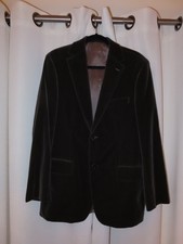 BOSS by Hugo Boss Men's Dark Green Suede Suit Jacket picture