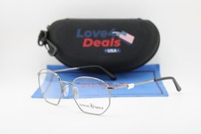 NEW AMERICAN OPTICAL WESLEY GUNMETAL BLACK AUTHENTIC EYEGLASSES 49-20 picture