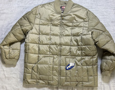 Roper Range Gear Puffer Quilted Jacket Size 4XLT Green Full Zip Down Feather picture