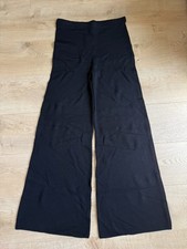 NWT Women J Crew Cosmo sweater 100% mernio wool black wide flare pants $158 sz M picture