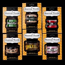 Creepy HORROR TEETH FANGS DENTURE Zombie Monster Pirate Costume Accessory-CHOOSE picture