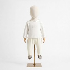 Baby Unisex Burberry White Romper Bodysuit One Piece Footed Sleepsuit 3M / 62cm picture