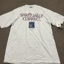 Vintage 90s Jesus Christ Portrait T-Shirt Size XXL  Single Stitch John 14:6 picture