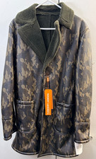 Tallia Men's Faux Fur Camouflage Overcoat ize Small Olive picture