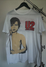 Rare Hot 90 U2 Band Music Short Sleeve White S to 5XL Unisex Shirt picture