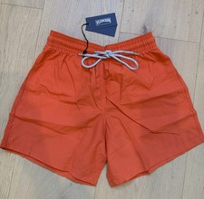 NWT 100% AUTHENTIC VILEBREQUIN Swim Trunks MOOREA- S - ORANGE - MEN - SMALL picture