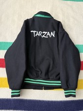 Vintage 90s 1999 Disney Tarzan Cast & Crew Staff Employee Varsity Jacket XL Rare picture