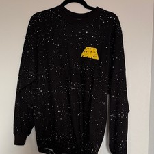 Disney Star Wars Spirit Jersey Black Speckled Long Sleeve Shirt picture