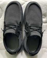 Skechers Men's Morelo Pastrano Slip-On Loafer BLACK (W/Grey) EXCELLENT - No Box picture