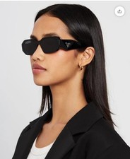 Prada PR17WS 1AB5S049 Women's Sunglasses 49 mm Black / Dark Grey Lens picture