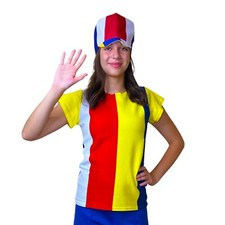 Adult Women's Hot Dog on a Stick Uniform Costume picture