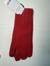 NWT CHARTER CLUB Luxury 100% Cashmere GLOVES Touch Screen RED One Size MSRP $79 picture