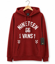 Vans Women's X-Small Burgundy Nineteen 66 Graphic Hoodie Pullover NWT picture