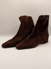 Steve Mdden Womens Dusty Chocolate Brown Suede Booties Sz 6.5 picture