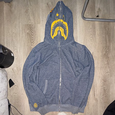 A Bathing Ape BAPE Shark Full Zip Hooded Hoodie Men’s 2XL Cotton Terry picture