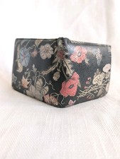 Gucci Flora Knight Black Leather Bifold Wallet Card Case 365475 Made In Italy picture