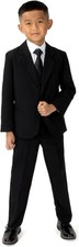 Formal Kids Toddler Boys Suit 5 pieces Set with Vest and Tie Size 2T-14 picture
