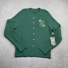 WICKED PAUL TAZEWELL CARDIGAN Sweater XXL GREEN GOLD BUTTONS Embroidered picture