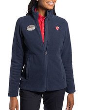 CHIK-FIL-A Oobe Fleece Full Zip Jacket Womens Sz XL Navy Employee picture