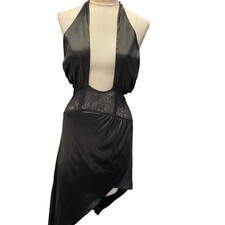 Rehab lab black asymmetrical halter picture