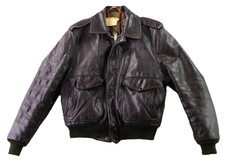 Vtg 60s 70s SCHOTT 674 LS MS A-2 G-1 Men’s S M 42 Brown Leather Aviator Jacket picture