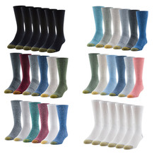 GOLDTOE Edition Men's Classic Sport Cushion Crew Socks, 6-Pack - Select Color picture