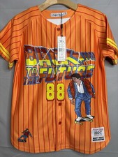 Headgear Classics Baseball Jersey Youth XL Orange Marty McFly Back To The Future picture