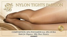 Pantyhose 15 denier. High quality material (82% Polyamide 6.6, 18% Lycra) 15 DEN picture