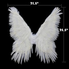 Angel Feather Wings Cosplay Dress Halloween Costume Props Valentine's Day Gift picture