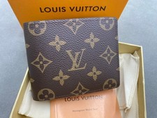 Men's Brown Bifold Wallet Folding Credit Card Logo Accent picture