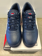 FILA Original Fitness Men’s Lace-Up Sneakers Navy/White/Red Logo US 11.5 picture