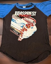 Vintage 1986 Judas Priest Turbo Tour Jersey Shirt Size Large Rare picture