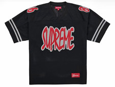 Supreme Men’s Mesh Football Jersey #86 Black V-Neck Breathable Short Sleeve picture