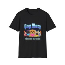 Dog Mom Shirt Vintage 90s Bootleg Style Dog Lover Gift Tee Softstyle Unisex picture