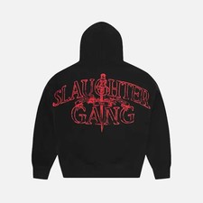 CORTIEZ X SLAUGHTER GANG 21 SAVAGE CRTZ_1266 MENS LARGE FULL ZIP NEW BLACK RED picture