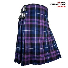 Tartan Kilt Pride of Scotland 8 Yards Highlander Kilt Scottish Outfit Clan Dress picture
