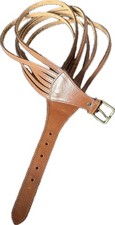 Vintage Giorgio Armani Multi-Strand Leather Belt - Cognac Brown Tan - Size 85/34 picture