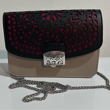 Brighton Your Way Ginger Snappy Minibag Crossbody Laser Cut Heart Flap Chain Bag picture