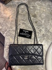 Chanel Classic WOC Wallet On Chain Lambskin Silver 13 Series Authenicity (READ) picture